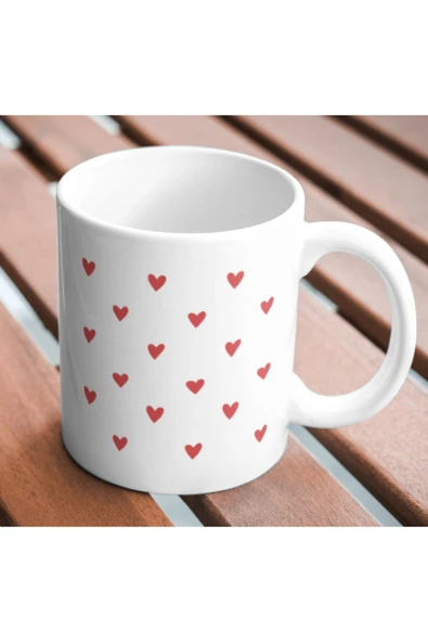 ALPŞAN TİCARET  Kalpli Kupa Bardak Kalp Kupa ürün görseli