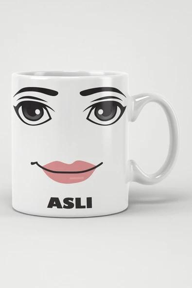 ALPŞAN TİCARET  Roblox Woman Face Yüz Kişiselleştirilebilir Baskılı Kupa Bardak