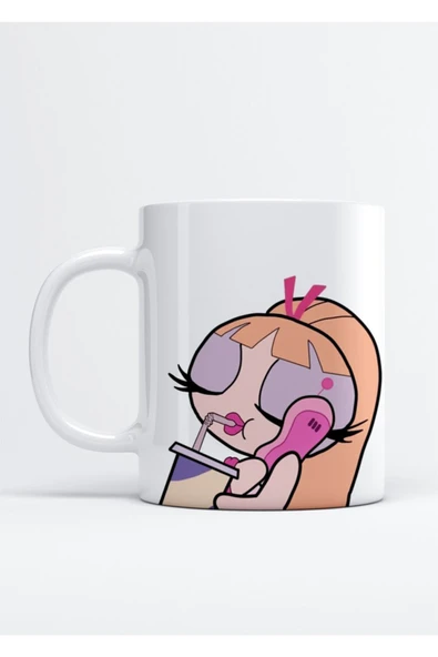 ALPŞAN TİCARET  Powerpuff Girls Blossom Porselen Kupa Bardak