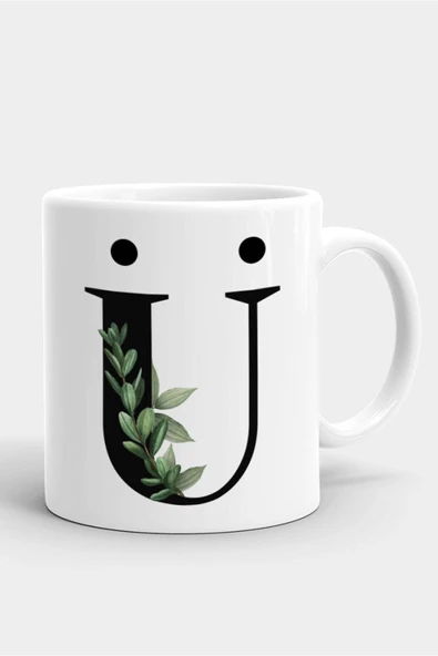 ALPŞAN TİCARET  Porselen Ü Harfli Beyaz Kupa Bardak ürün görseli