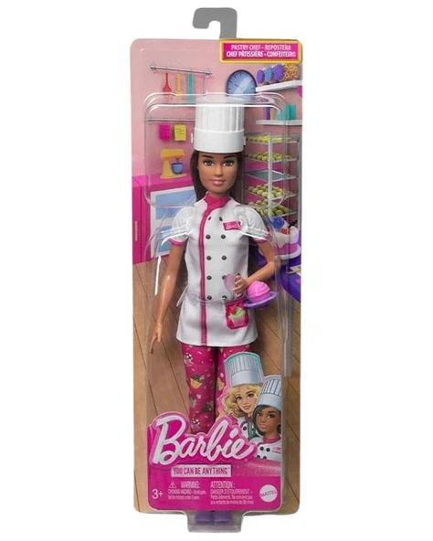 Barbie Kariyer Bebeği Pasta Şefi HKT67