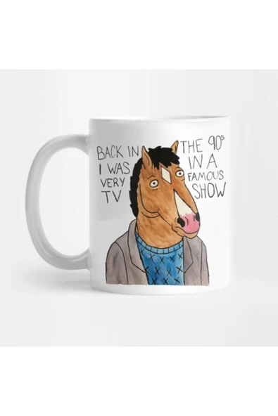 ALPŞAN TİCARET  Bojack Horseman Watercolor Sticker (w/ Theme Song) Kupa Bardak ürün görseli