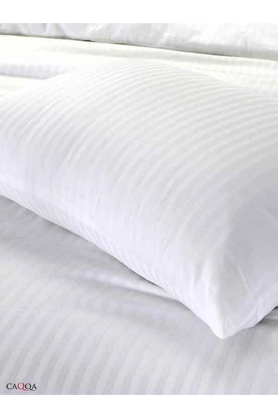 180 X 280 Cm Tek Kişilik Çizgili Saten Otel Çarşaf - 2
