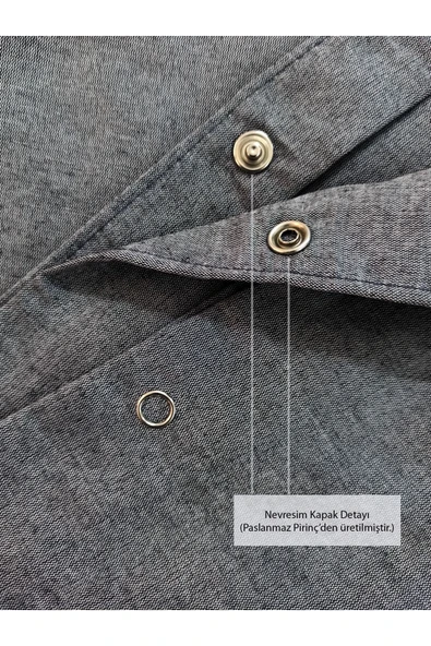 Koyu Gri Çift Kişilik Çarşafı Lastikli Pamuk Nevresim Takımı - 4