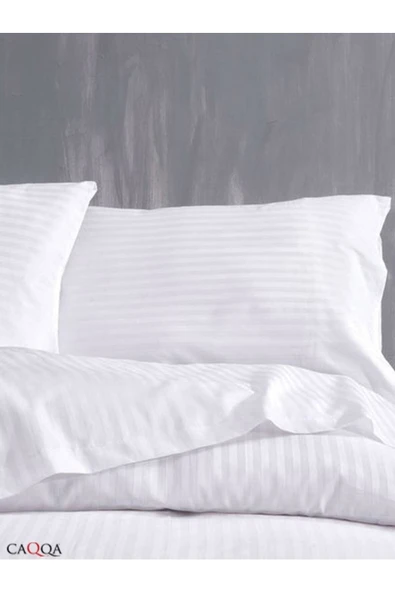 Çizgili Saten 2 Adet 50x70 Cm Yastık Kılıfı - 2