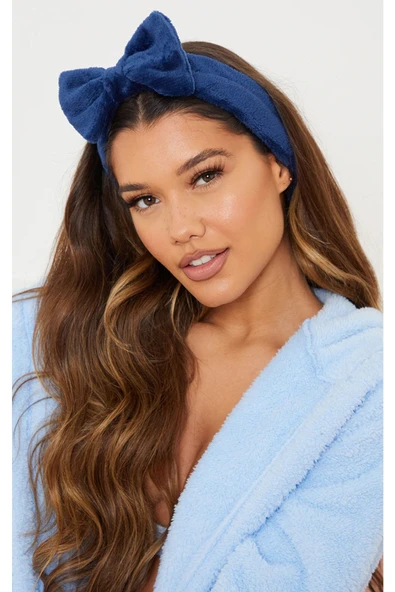 Süper Soft Açık Mavi Kapüşonlu Welsoft Sabahlık - 3