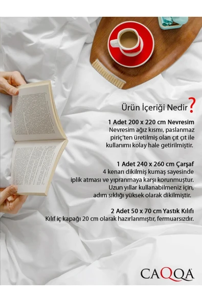 Premium Bordo Çift Kişilik Saten Nevresim Takımı - 4