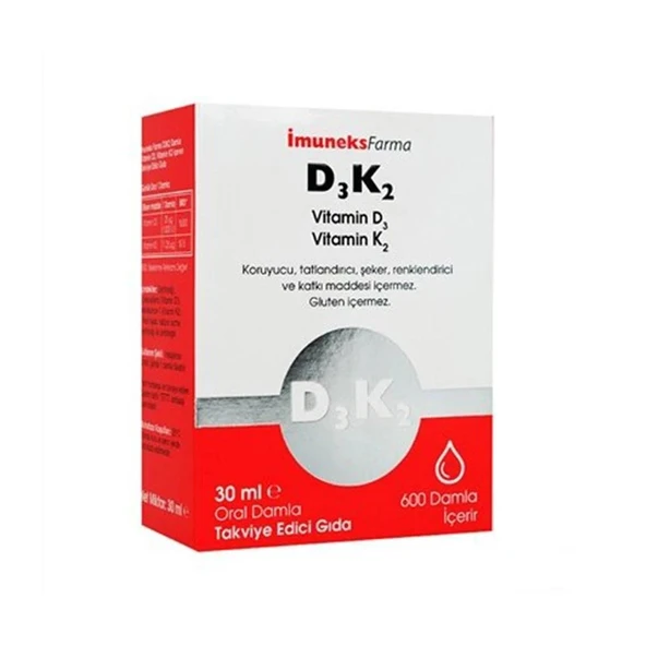 Imuneks D3 K2 Takviye Edici Gıda Damla 30ml