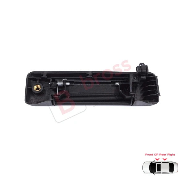 Renault 19 Super 5 Express Rapid Extra 7700793253 İçin Sağ Ön veya Arka Kapı Dış Açma Kolu Siyah - Resim 2