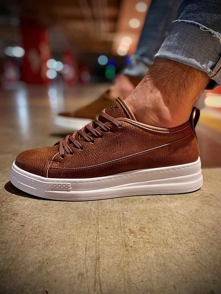 Pabucmarketi Erkek Sneakers Ayakkabı Taba - 4