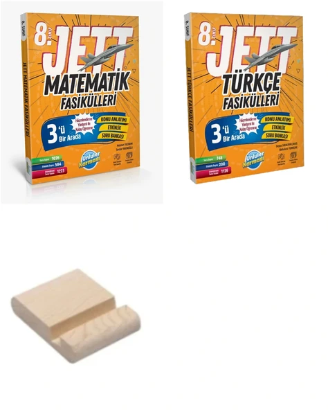 LGS 8.Sınıf JETT Matematik Türkçe Fasikülleri Seti ürün görseli 1