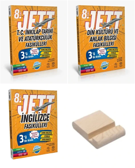 LGS 8.Sınıf JETT İnkılap Din Kültürü İngilizce Fasikülleri Seti ürün görseli 1