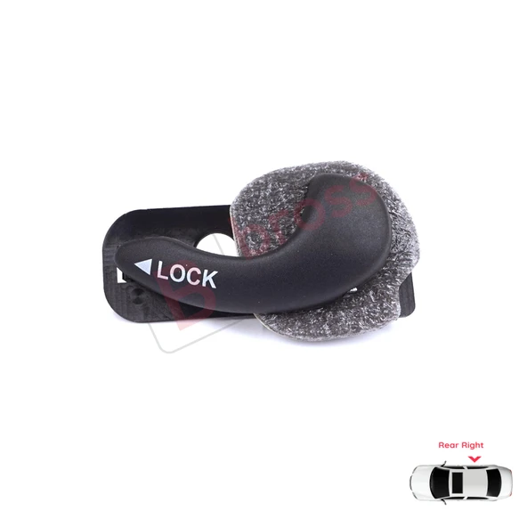 Fiat Palio Siena MK1 178 1996-2016 Albea 178 2002-2012 İçin Arka Sağ Kapı İç Açma Kolu Siyah ürün görseli 1