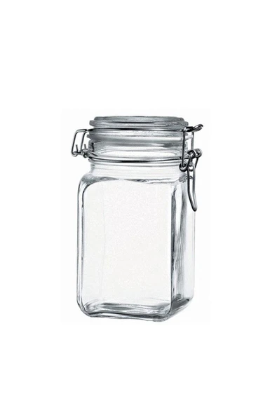 Paşabahçe Cam Kapaklı Kelepçeli 6'lı Kavanoz Seti 1050 Cc 97626 - Resim 3