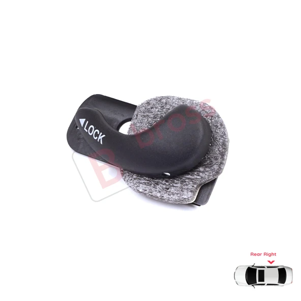 Fiat Palio Siena MK1 178 1996-2016 Albea 178 2002-2012 İçin Arka Sağ Kapı İç Açma Kolu Siyah - Resim 2