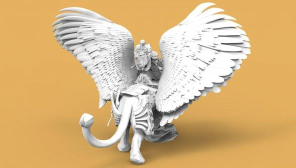 Royal Griffin Binicisi Biblo Dekoratif Hediyelik Süs Eşyası Maket