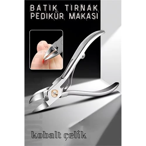 ModaCar Pedikür Makası Tırnak Batık Makası Kobalt Çelik Profesyonel