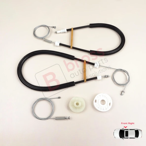 BMW X3 MK2 F25 2010-2014 Makyajsız Kasa 51337267102 İçin Ön Sağ Kapı Cam Kriko Tamir Seti ürün görseli 1