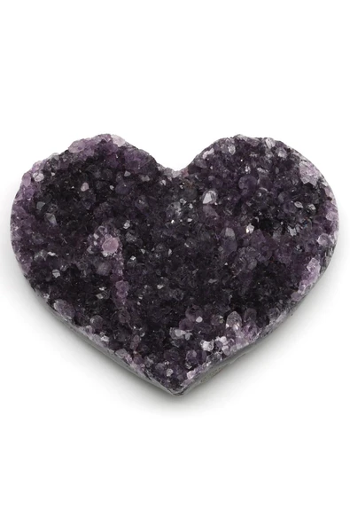 Ametist Doğal Taş Kalp