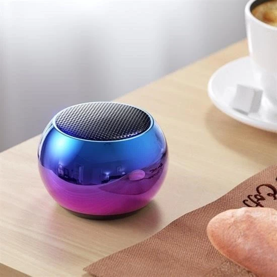 Portatif Taşınabilir Bass Ses Topu Bombası Mini Kablosuz Wireless Bluetooth Hoparlör Speaker - Resim 2