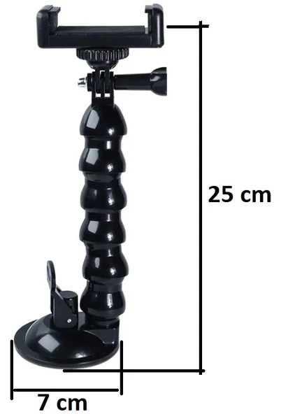 Pratik Akrobat Vantuzlu Teleskobik Telefon Tutucu - Resim 4