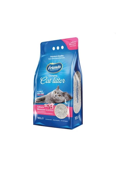 Friends Sakura Çiçekli Kedi Kumu 10 lt ürün görseli