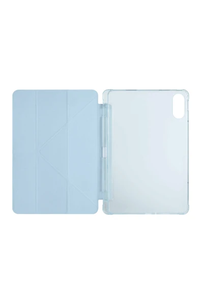 Redmi Pad Pro 12.1 Xiaomi Uyumlu Tablet Kılıf Kalem Bölmeli Uyku Modlu Standlı Trifolding Kılıf - 4