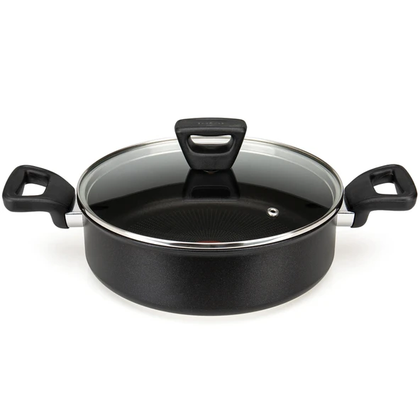 Tefal Titanium 3X Force 24 cm Kapaklı Kısa Tencere ürün görseli