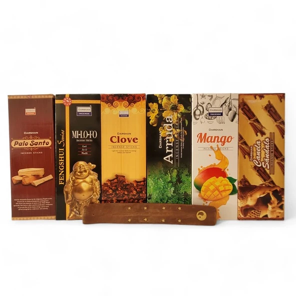 Palo Santo, Mi Lo Fo, Clove, Arruda, Mango, Cinnamon Sandal 6x20 Tütsü-Hediyeli - 2