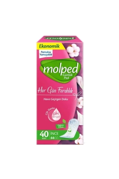 Nessiworld  Molped Her Gün Ferahlık Ped Eko 40 Adet
