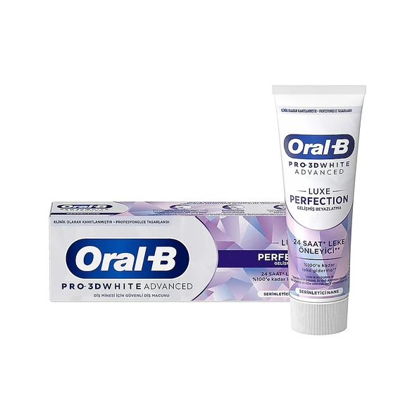Oral-B Pro-3D White Advanced Luxe Perfection Serinletici Nane Diş Macunu 75ml