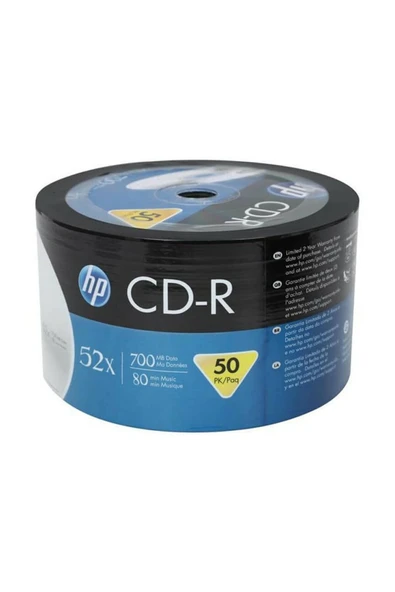 HP CD-R 52X 700MB 80DK 50-LI Cakebox ürün görseli