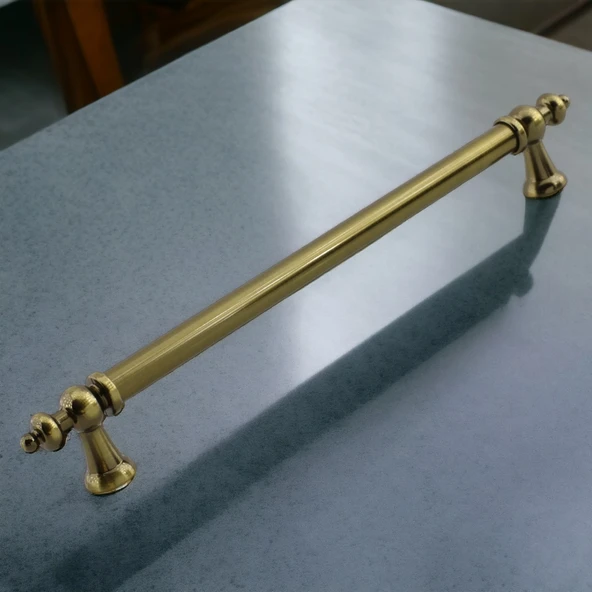 Osmanlı Metal Antik Sarı Kulp 192 mm Mobilya Çekmece Mutfak Dolabı Dolap Kapak Kulpları Kulb Kulpu - 5