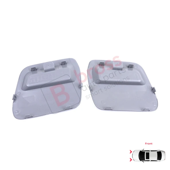 Renault Dacia Duster MK2 HM 2017-2023 511802392R için Ön Tampon Çeki Demiri Kapağı Seti Gri - Resim 2