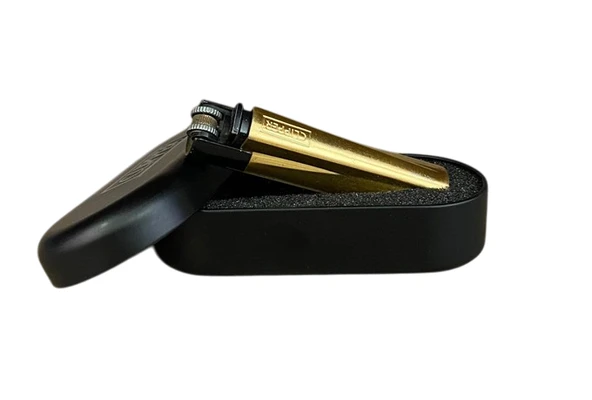 Isme Özel Clipper Çakmak Hediyelik Özel Kutulu Gold Black - 2