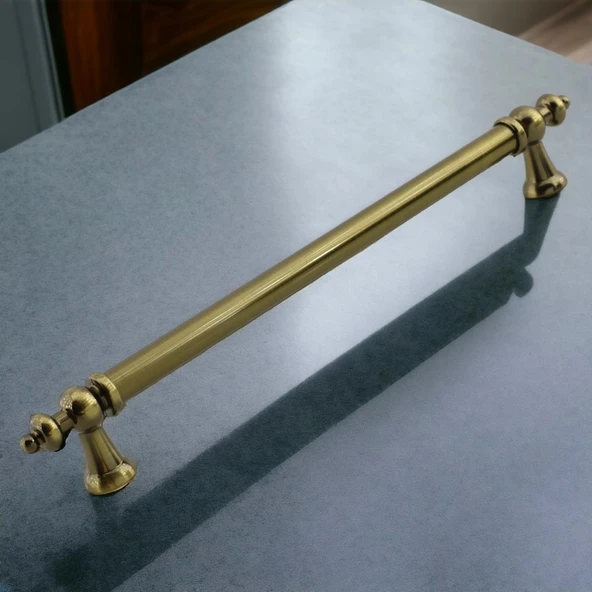 Osmanlı Metal Antik Sarı Kulp 192 mm Mobilya Çekmece Mutfak Dolabı Dolap Kapak Kulpları Kulb Kulpu - 6