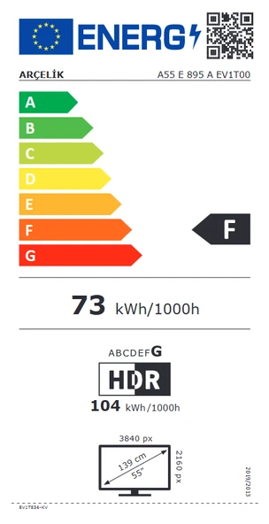Arçelik A55 E 895 A 4K Ultra HD 55" 140 Ekran Uydu Alıcılı Google Smart LED TV - 4