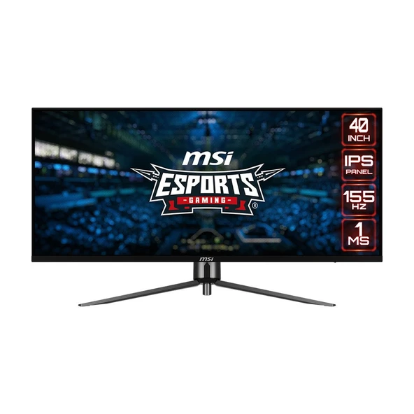 MSI MAG401QR 40" 155HZ 1MS 3440X1440 (UWQHD) IPS FreeSync E-Sports RGB Gaming Monitör ürün görseli 1