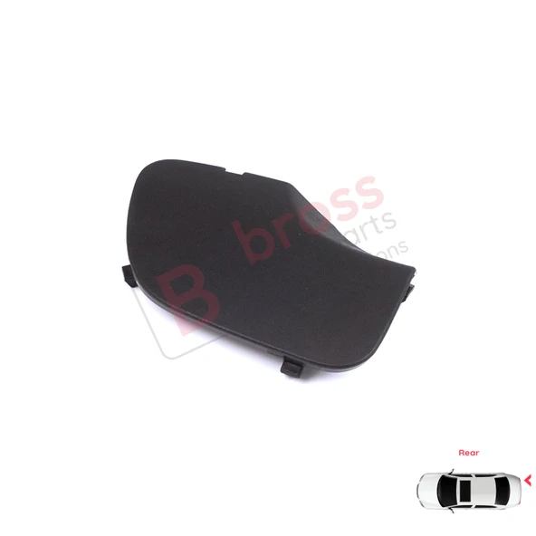 Renault Dacia Duster MK2 HM 2017-2023 511656583R için Arka Tampon Çeki Demiri Kapağı Siyah ürün görseli 1