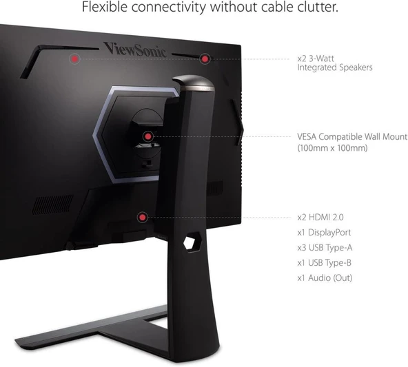 ViewSonic Elite XG271QG 27" 1 ms 2K Pivot IPS 240 Hz Oyuncu Monitörü - Teşhir - 3
