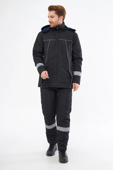 Mervem Bondit Soğuk Hava İş Mont Takım Su Ve Rüzgar Geçirmez - Resim 2