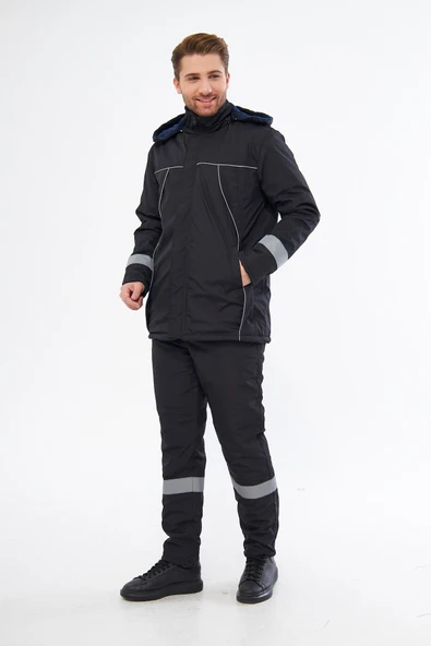 Mervem Bondit Soğuk Hava İş Mont Takım Su Ve Rüzgar Geçirmez - Resim 3