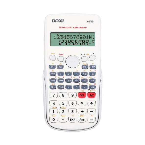 Daxi X-800 Beyaz Bilimsel Hesap Makinesi