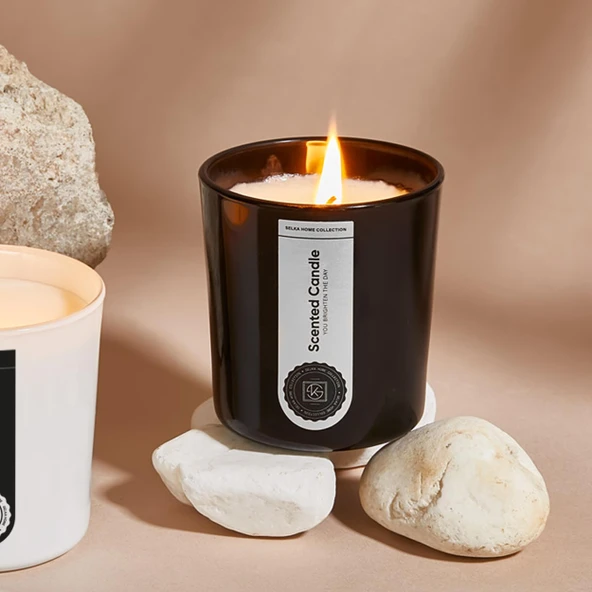 Selka Home - Bliss 2'li Cam Tasarım Kokulu Candle Mum - 18