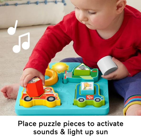 Fisher Price Sesli ve Işıklı Arabalar Puzzle HRP31 - 5