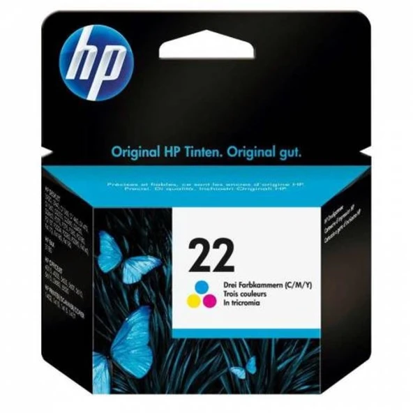 <![CDATA[HP C9352AE (22) Üç Renklı Murekkep Kartusu 165 Sayfa]]>