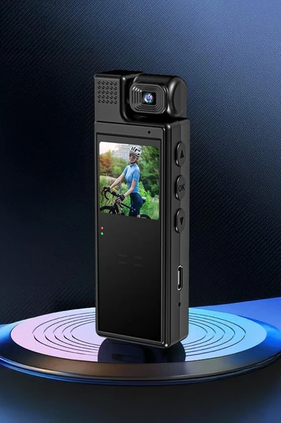 Torima CMR-19 Siyah 4k 180 Derece Vücut Kamerası Wifi Gece Görüşlü Aksiyon Kamerası - 5