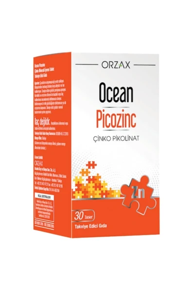 Ocean Picozinc 30 Tablet x 2 Adet - Resim 4