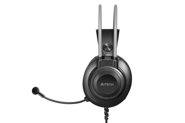 A4 TECH FH-200U SİYAH GRİ MİKROFONLU KULAKLIK USB - 3