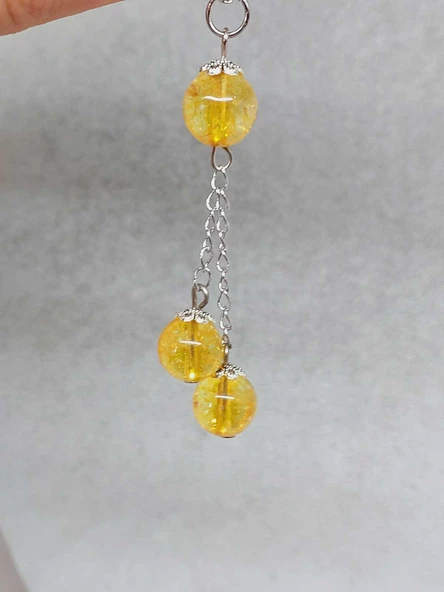 Sitrin Taşı Zincirli Kolye (9396) - Resim 5